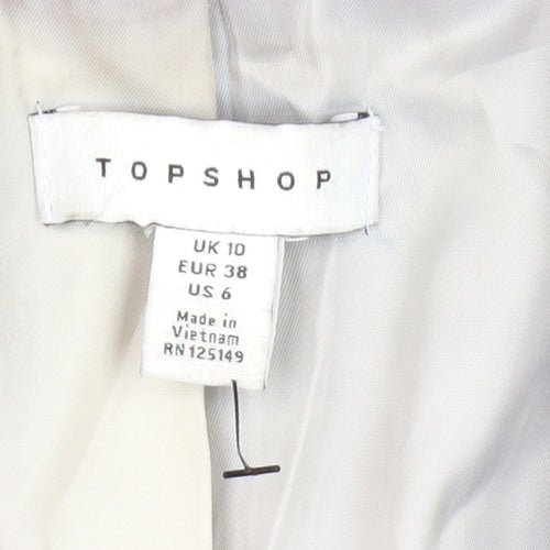 Topshop Women's Black Blazer Size 10 Regular Fit