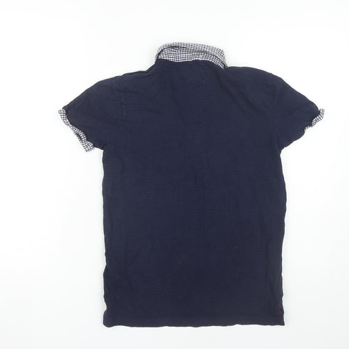 Jasper Conran Boys Blue Polo Shirt Age 11-12 Short Sleeve