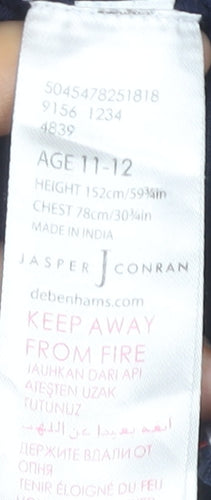 Jasper Conran Boys Blue Polo Shirt Age 11-12 Short Sleeve