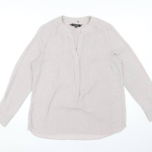 Principles by Ben de Lisi Women's White Polka Dot Blouse