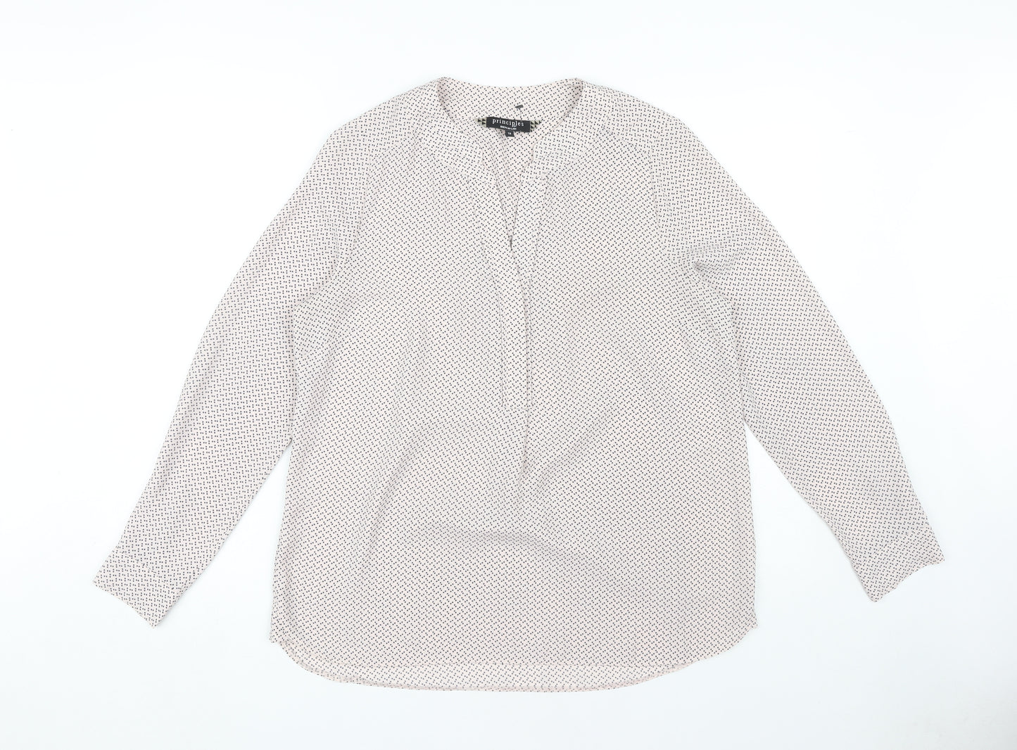 Principles by Ben de Lisi Women's White Polka Dot Blouse