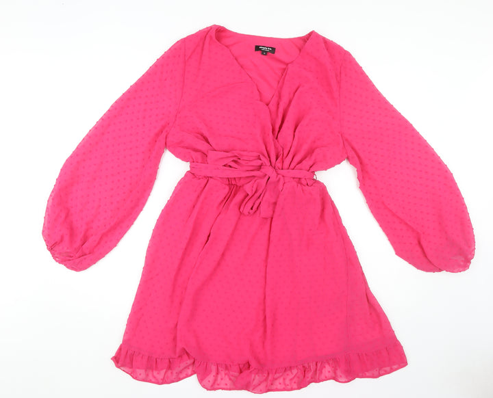 Simply Be Women's Pink Short Dress Size 16