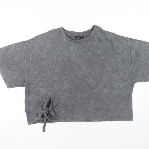 ASOS Women's Grey Cotton Relaxed T-Shirt Size 12