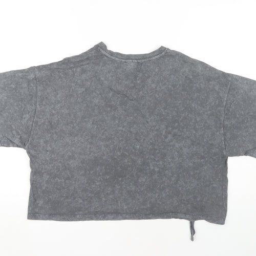 ASOS Women's Grey Cotton Relaxed T-Shirt Size 12