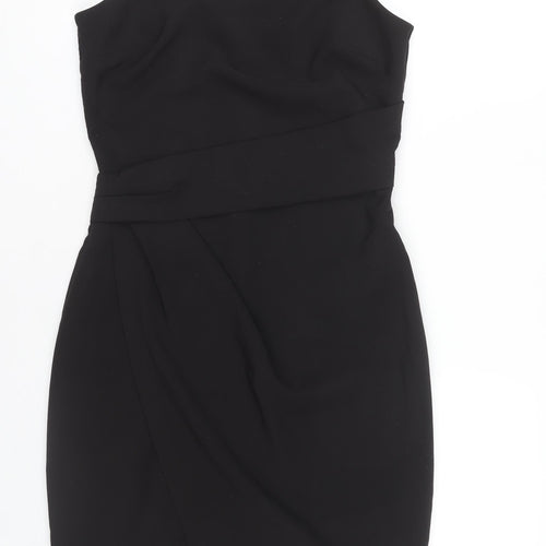 Lipsy Women's Black Bodycon Party Dress, Size 10