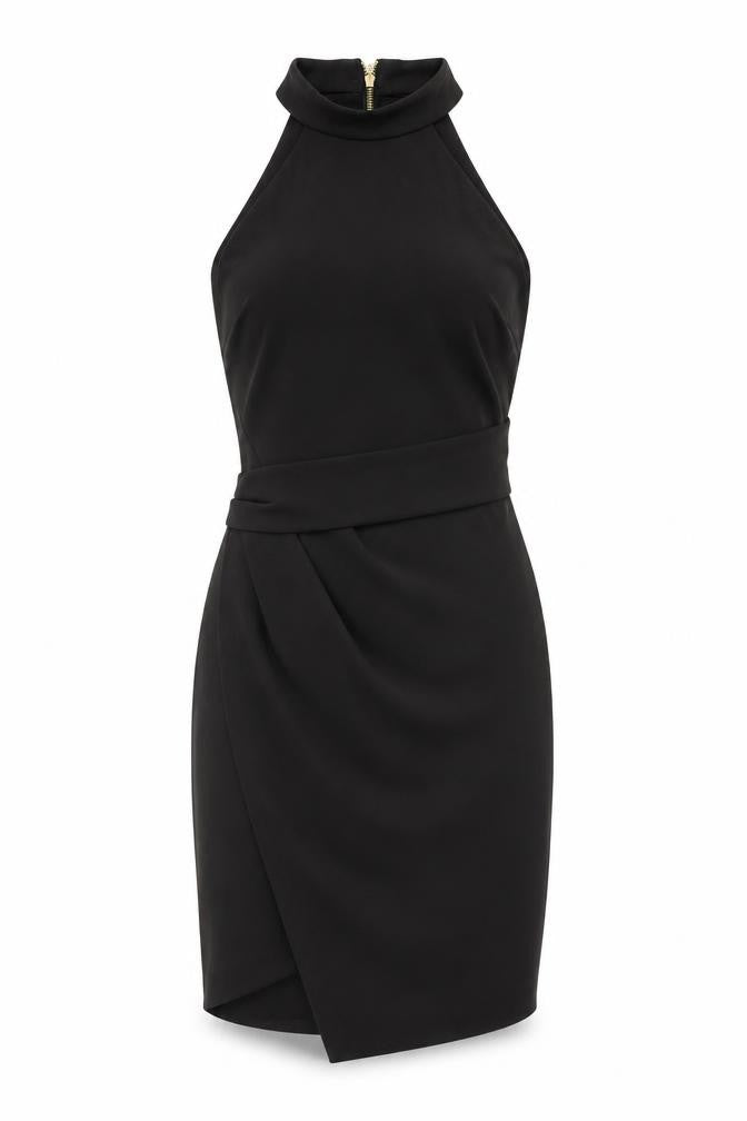 Lipsy Women's Black Bodycon Party Dress, Size 10