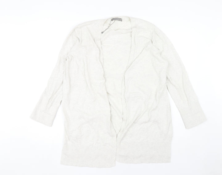 Oasis Women's Beige XL Open Front Cardigan Jumper