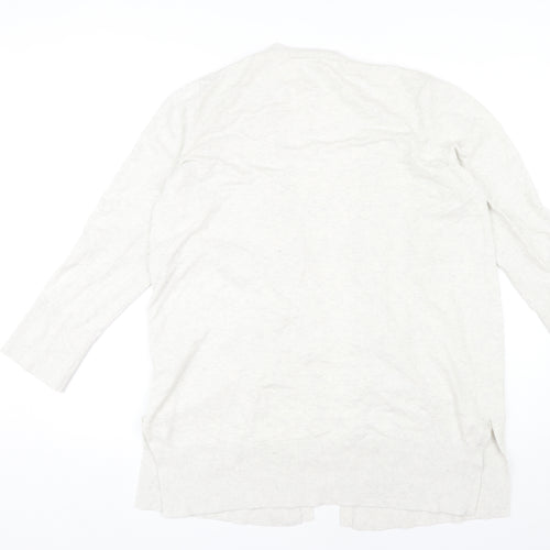 Oasis Women's Beige XL Open Front Cardigan Jumper