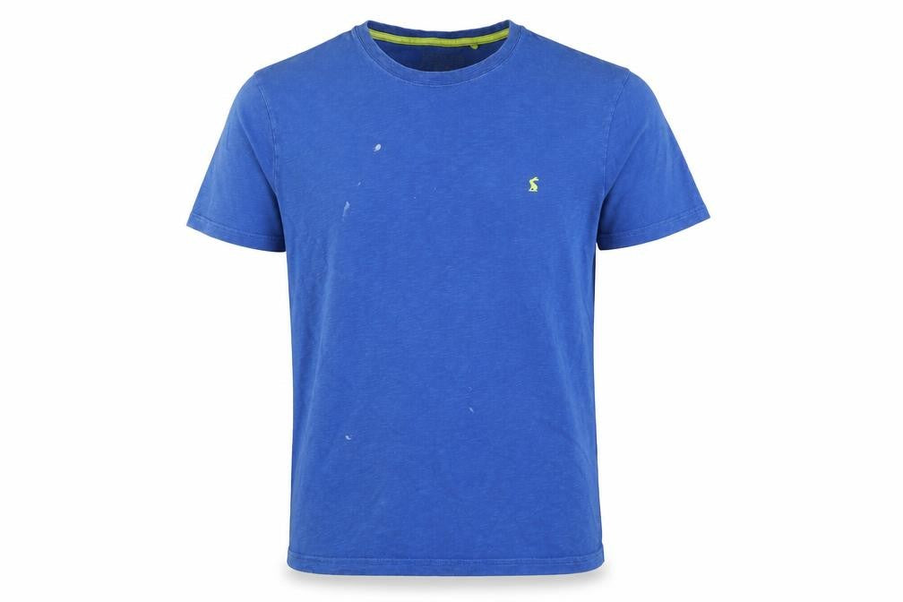 Front view of Joules Men's Blue Crew Neck T-Shirt -, size L
