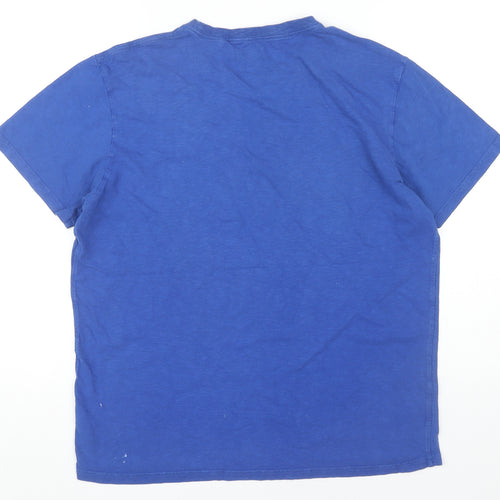 Joules Men's Blue Crew Neck T-Shirt - Size L
