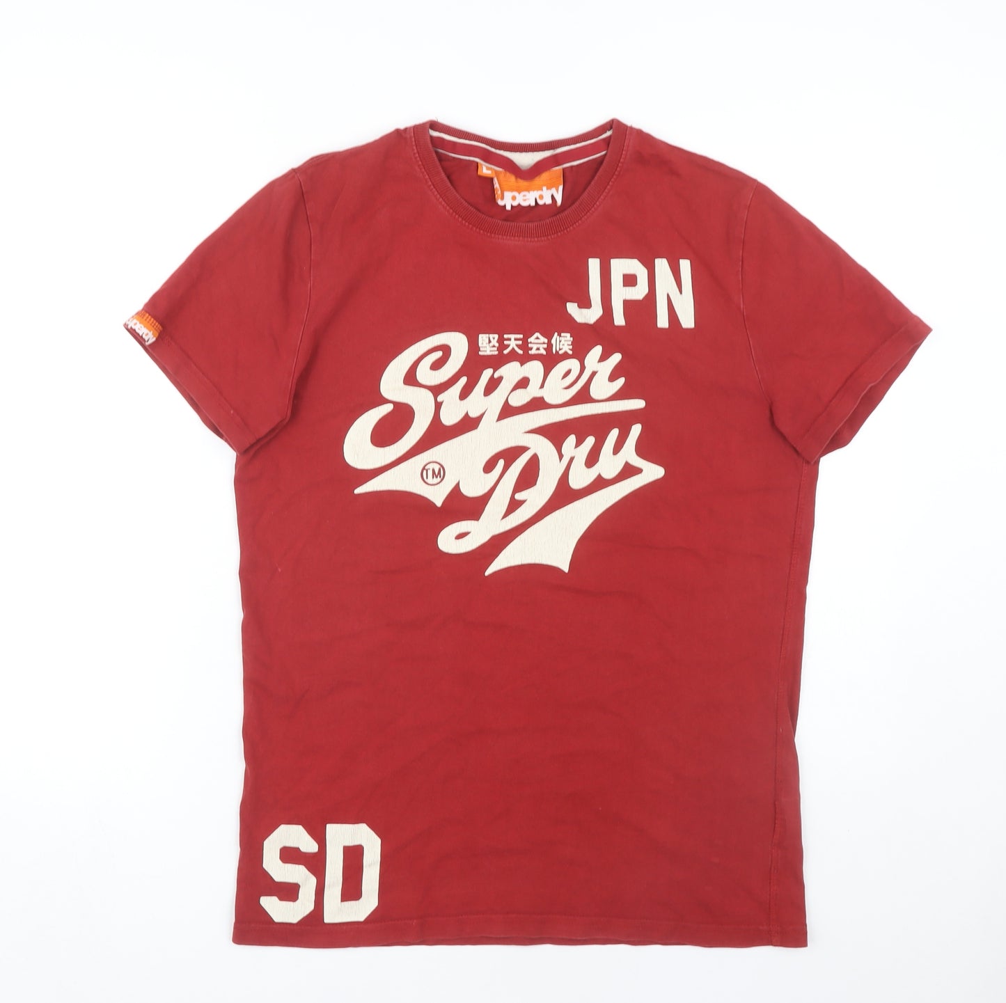 Superdry Men's Red Graphic Print T-Shirt, Size L