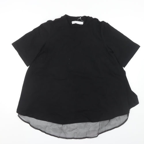 ASOS Women's Black Cotton T-Shirt, Size 10, Casual Wear