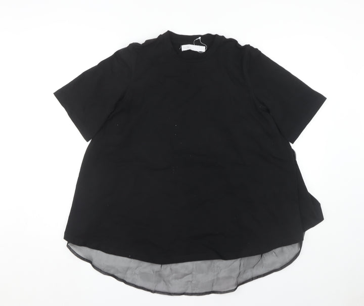 ASOS Women's Black Cotton T-Shirt, Size 10, Casual Wear