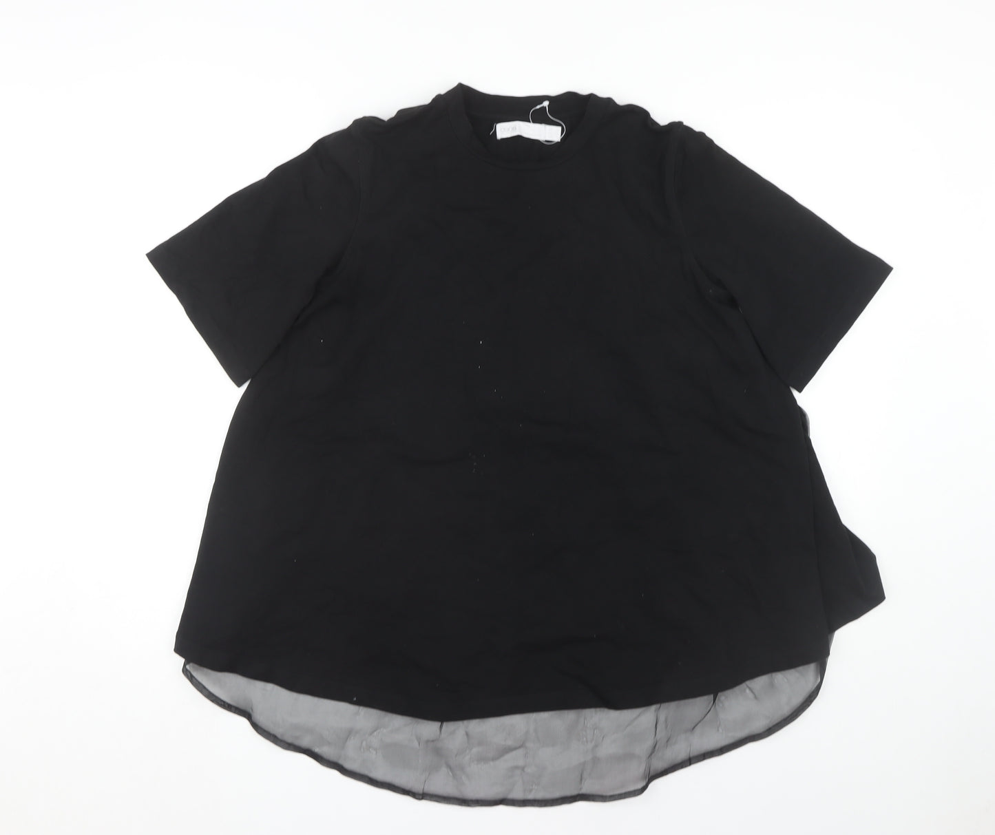 ASOS Women's Black Cotton T-Shirt, Size 10, Casual Wear