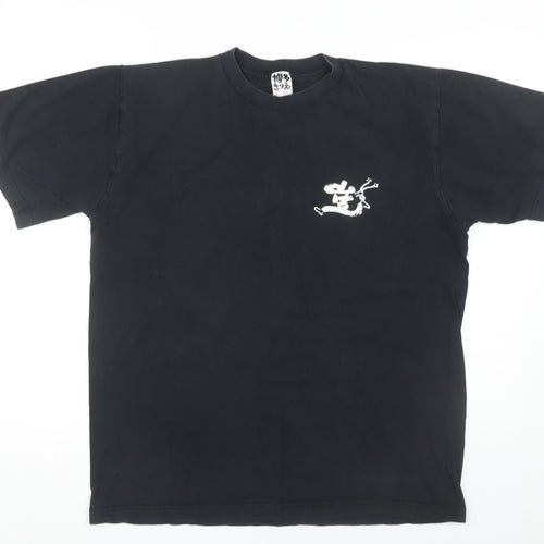 Kazuyoshi Men’s Black XL Graphic Print T-Shirt
