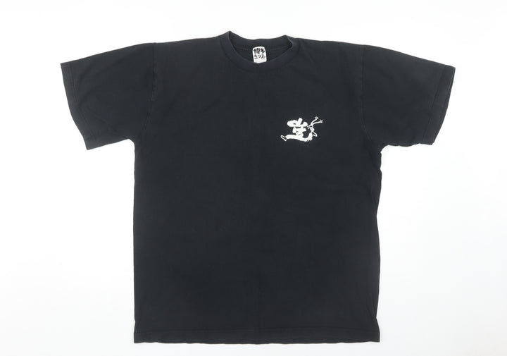 Kazuyoshi Men’s Black XL Graphic Print T-Shirt