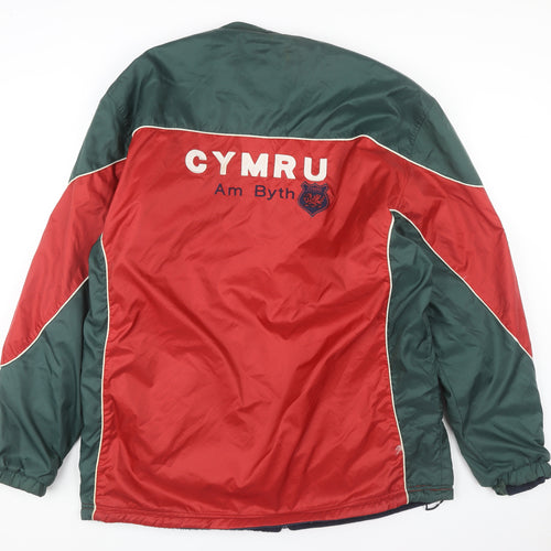 Manav Unisex Red/Green Varsity Jacket XXL Nylon