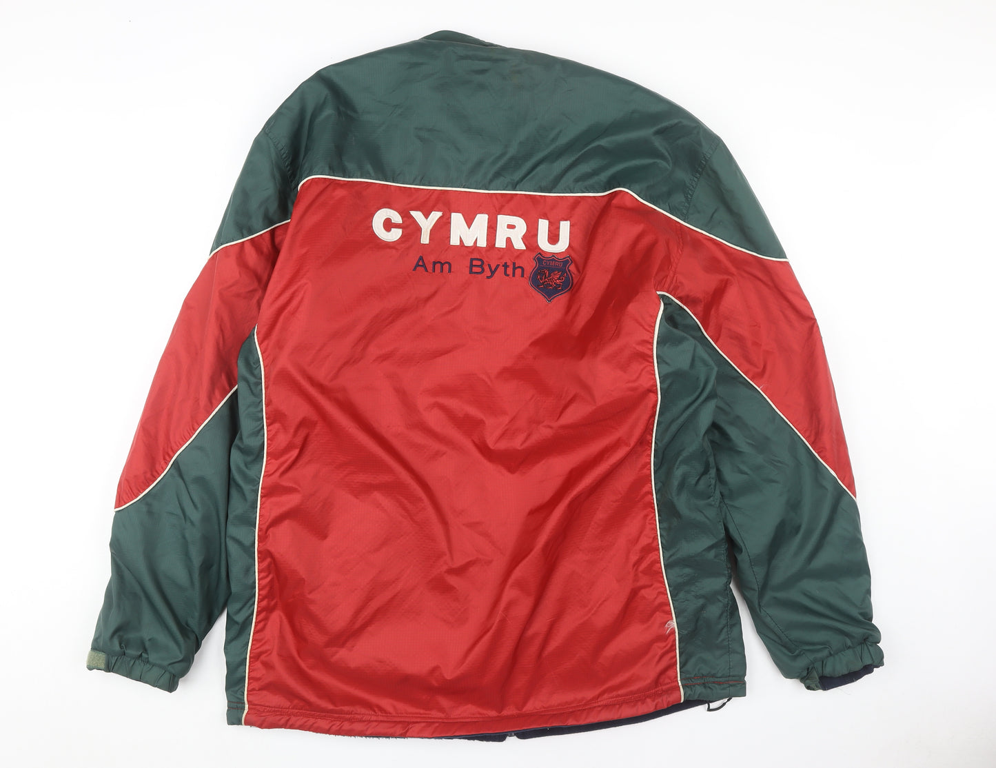 Manav Unisex Red/Green Varsity Jacket XXL Nylon