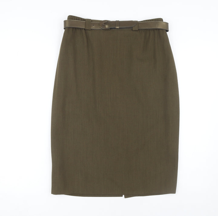 GOLD by Michael Women's Brown Pencil Skirt Size 14