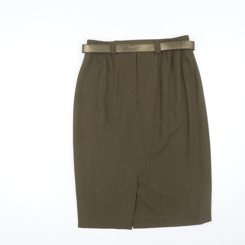 GOLD by Michael Women's Brown Pencil Skirt Size 14