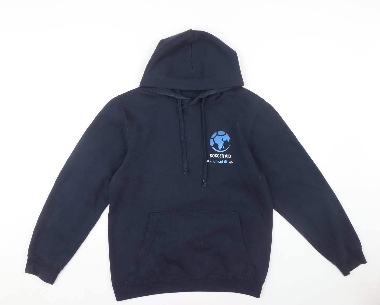 Soccer Aid Unisex Blue Medium Pullover Hoodie