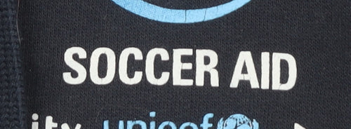 Soccer Aid Unisex Blue Medium Pullover Hoodie