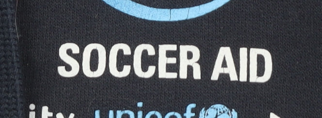 Soccer Aid Unisex Blue Medium Pullover Hoodie