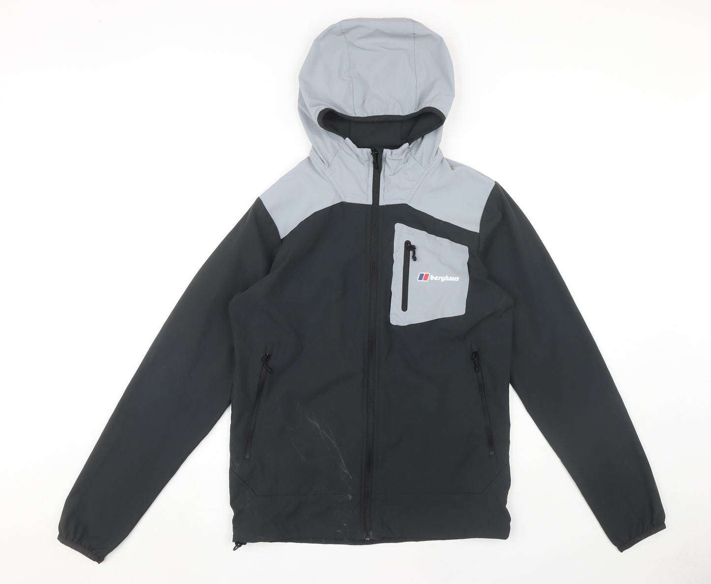 Berghaus Men's XS Black Grey Hooded Jacket - Hiking Ready