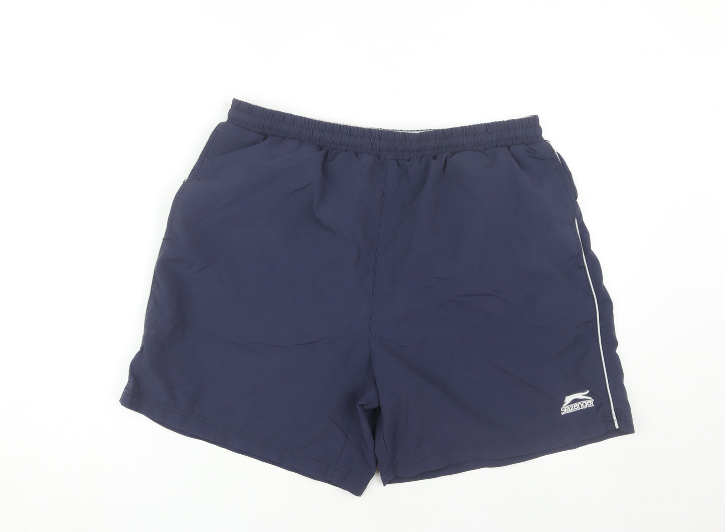 Slazenger Men's Blue L Swim Shorts Elastic Waist