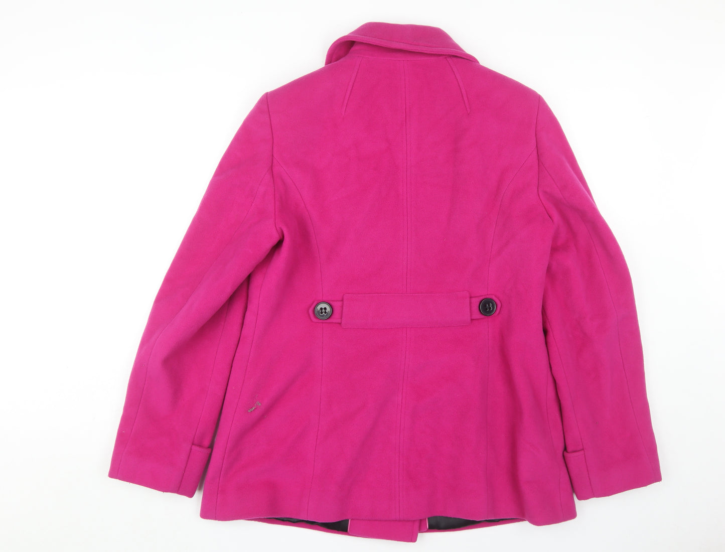 Planet Women's Pink Wool Pea Coat Size 14