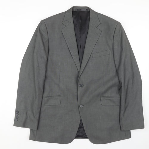 Dehavilland Men's Grey Regular Fit Blazer 42