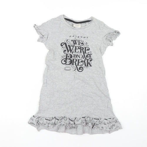 Friends Girls Grey T-Shirt Dress 9-10 Years TV Casual