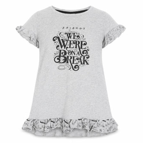 Friends Girls Grey T-Shirt Dress 9-10 Years TV Casual