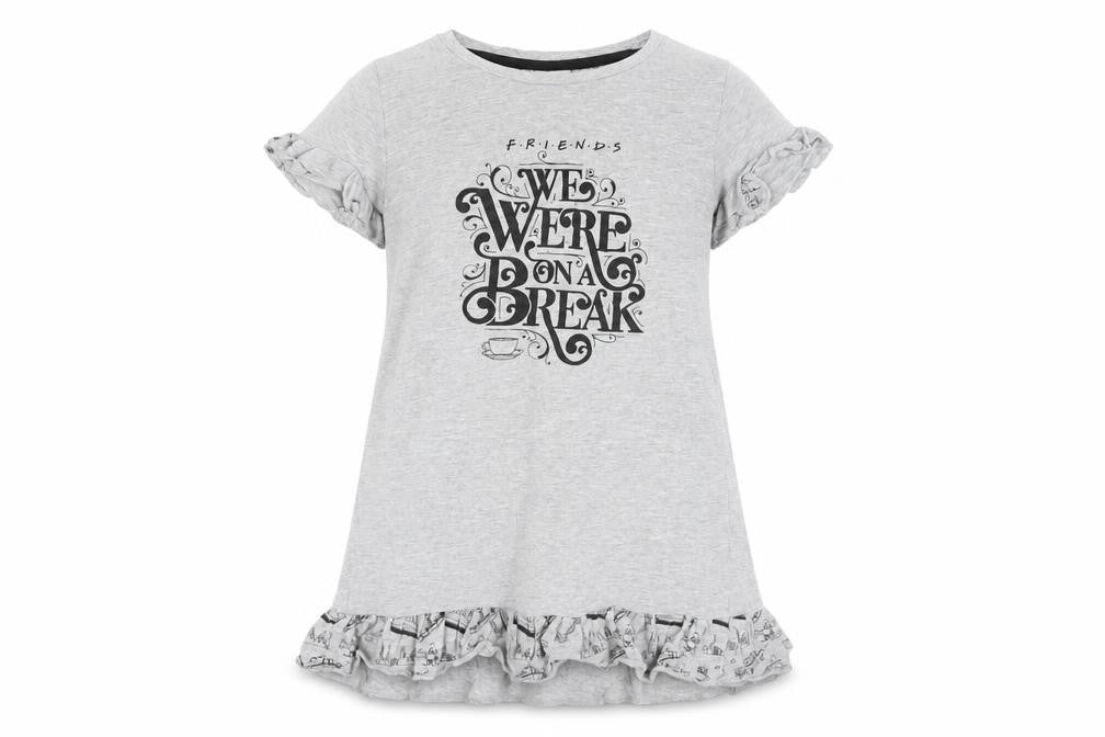 Friends Girls Grey T-Shirt Dress 9-10 Years TV Casual