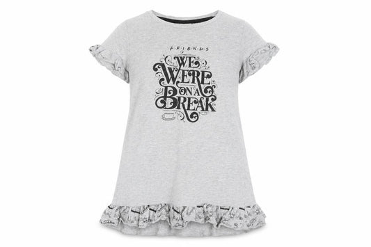 Friends Girls Grey T-Shirt Dress 9-10 Years TV Casual