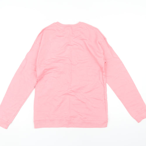 Disney Mickey & Friends Girls Pink Sweatshirt 12-13 Years, Long Sleeve