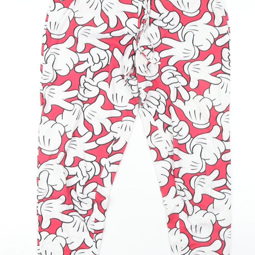 Disney Women's Red Lounge Pants, Size 12-14, Cartoon Print