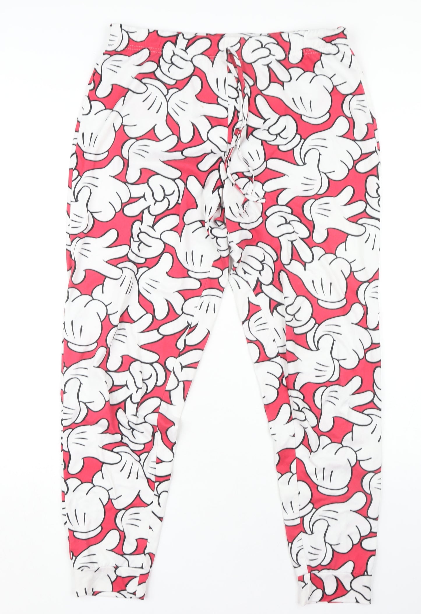 Disney Women's Red Lounge Pants, Size 12-14, Cartoon Print