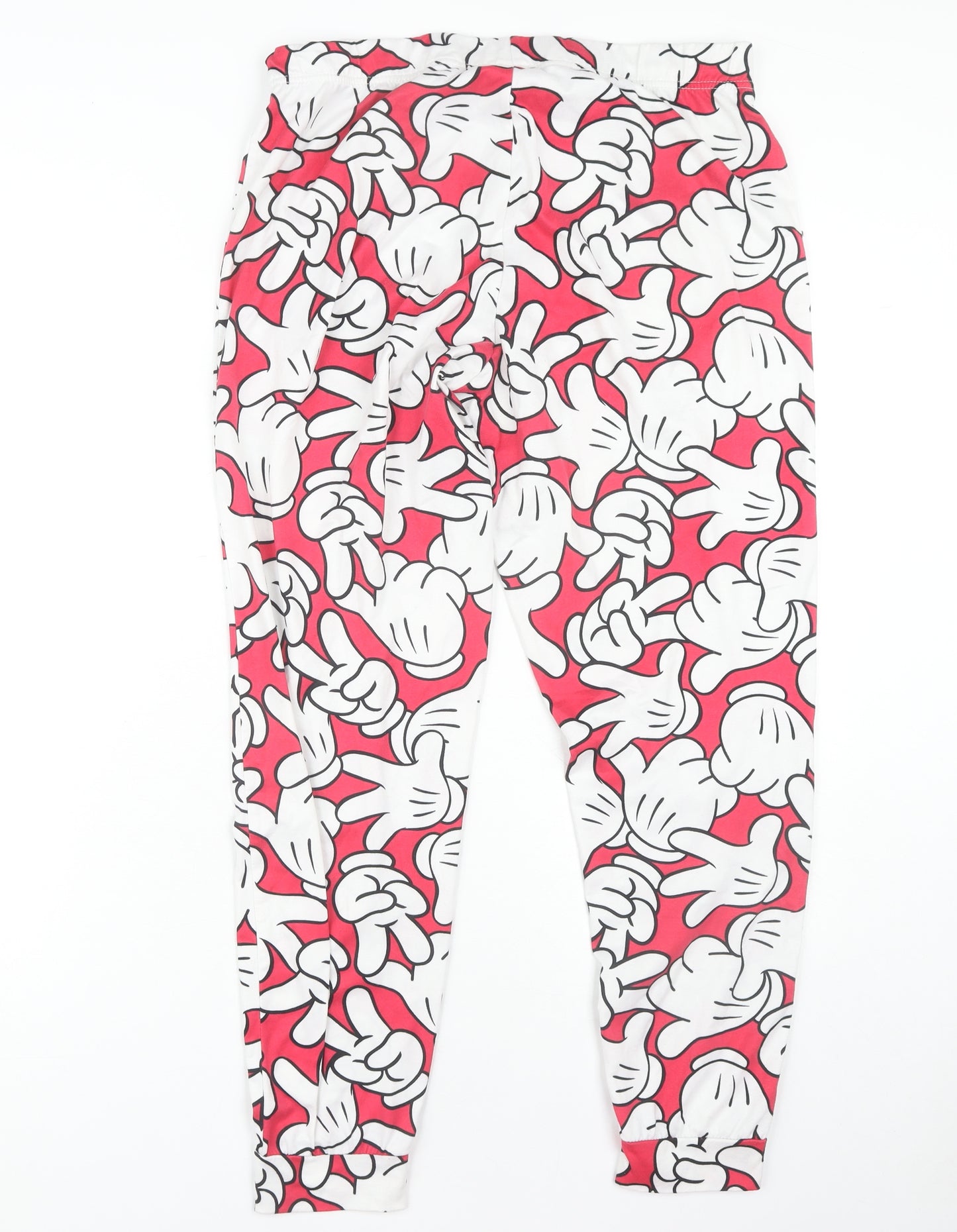 Disney Women's Red Lounge Pants, Size 12-14, Cartoon Print