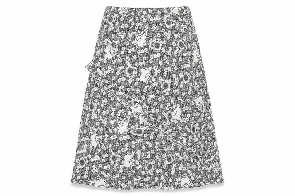 Front view of Chianti Women's Multicoloured Floral Skirt, size 14