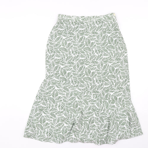 Eastex Women's Green Floral Polyester Skirt UK Size 12