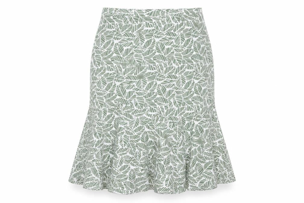 Eastex Women's Green Floral Polyester Skirt UK Size 12