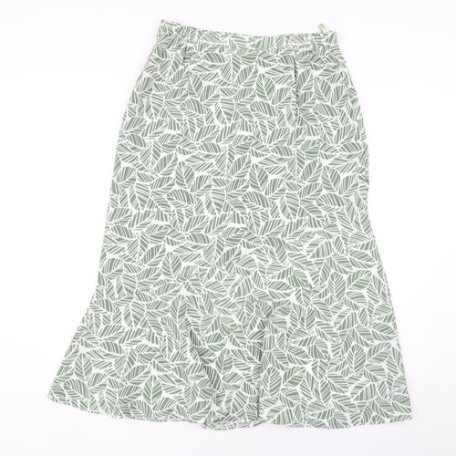 Eastex Women's Green Floral Polyester Skirt UK Size 12