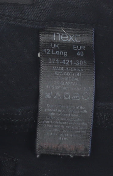 Next Women's Black Skinny Jeans Size 12 Slim Fit