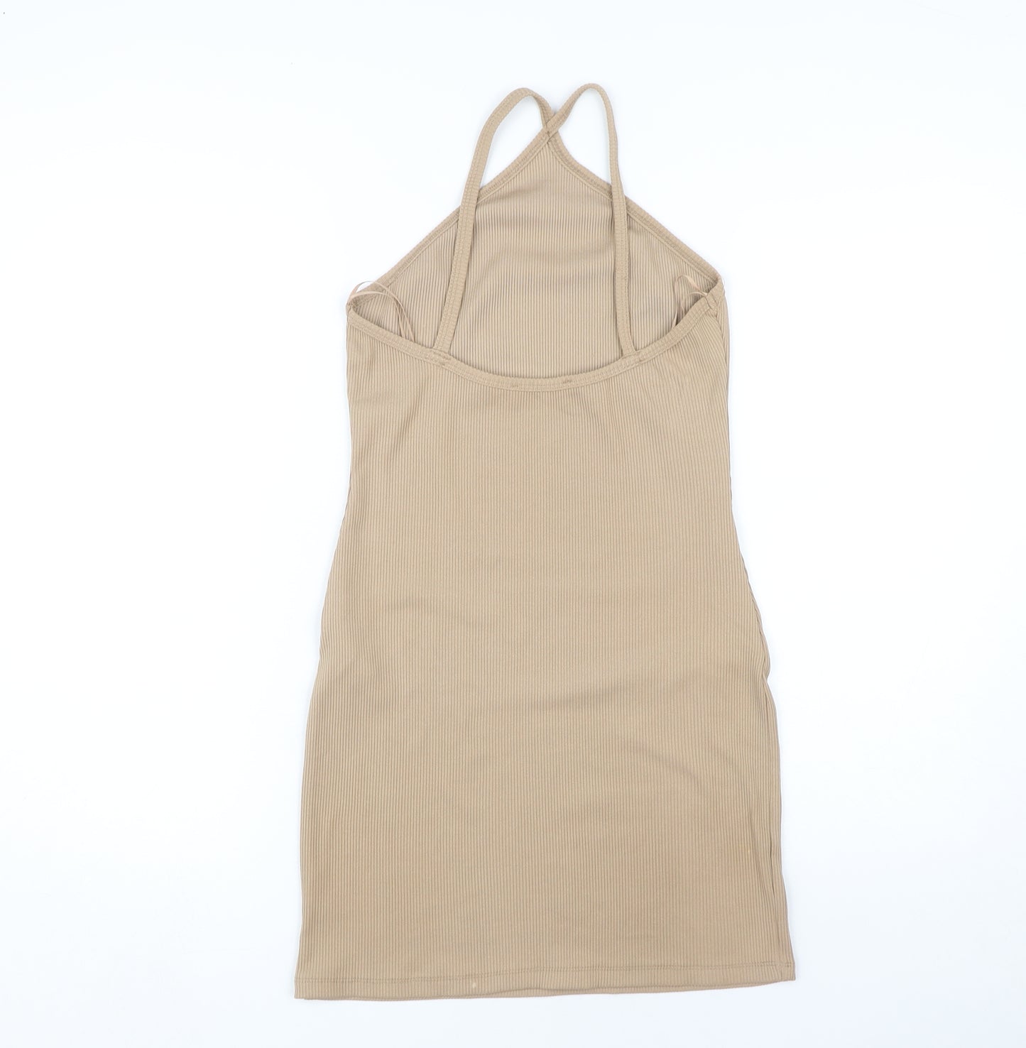 Pull&Bear Women's Beige Slip Dress Size 12