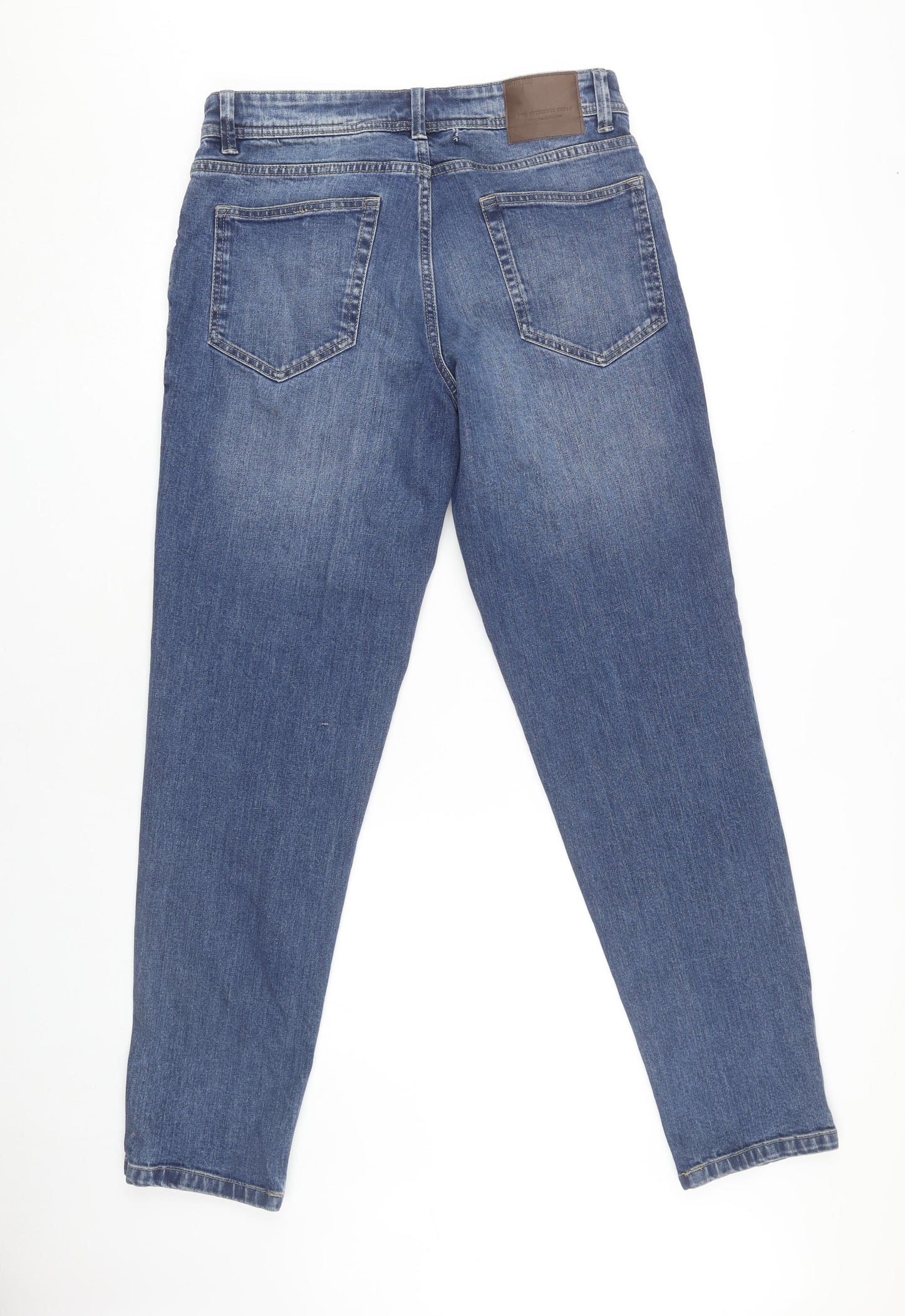 F&F Men's Blue Tapered Jeans, Size 34, Medium Wash