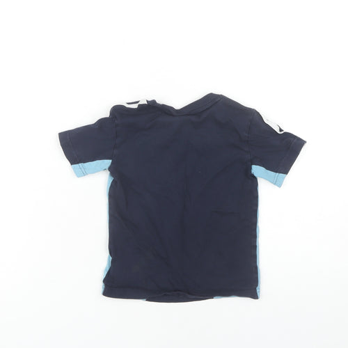 Adidas Boys Blue T-Shirt Size 3-4 Years with Logo