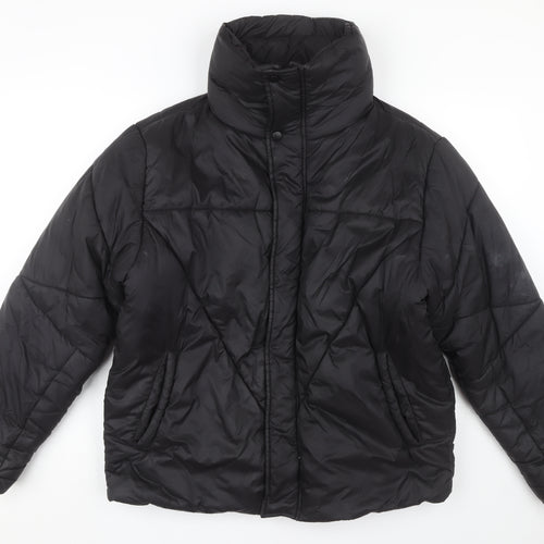Collusion Women's Black Puffer Jacket, Size S, Winter Essential