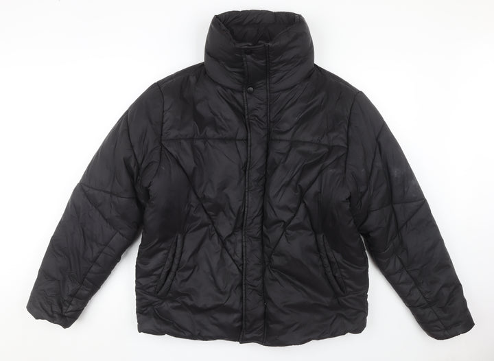 Collusion Women's Black Puffer Jacket, Size S, Winter Essential