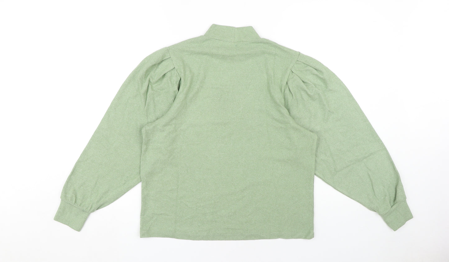 Stradivarius Women’s Green Mock Neck Jumper, Size 12